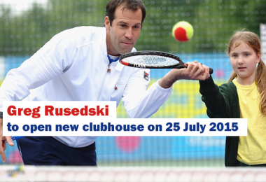 Greg Rusedski to open new clubhouse on 25 July 2015