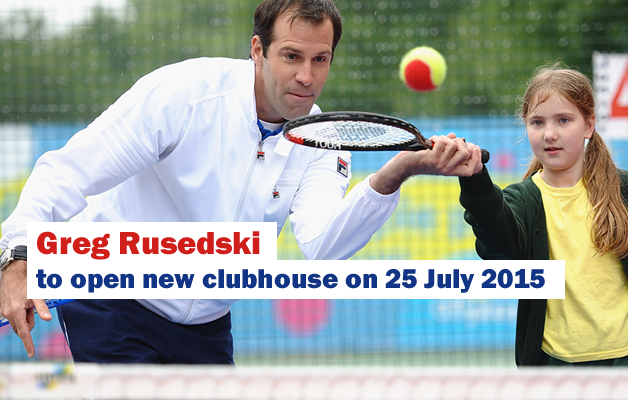 Greg Rusedski to open new clubhouse on 25 July 2015